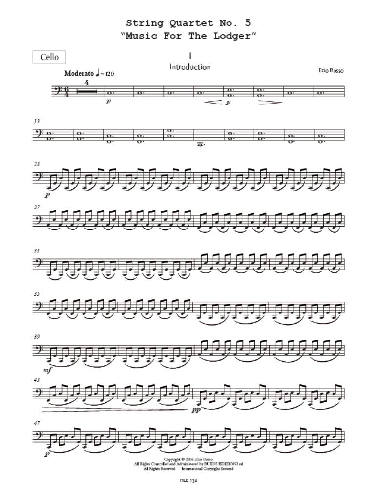 String Quartet No. 5 "Music For The Lodger"